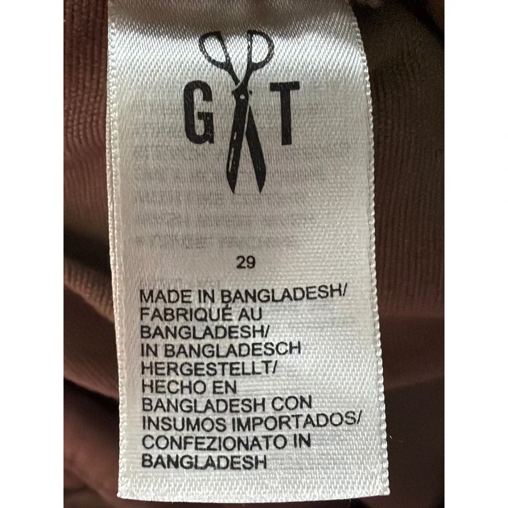 Goodthreads Mens Cargo Shorts Brown Canvas Utility Multi-Pocket Size 29